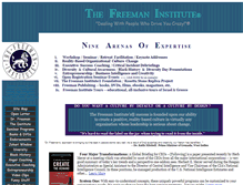 Tablet Screenshot of freemaninstitute.com